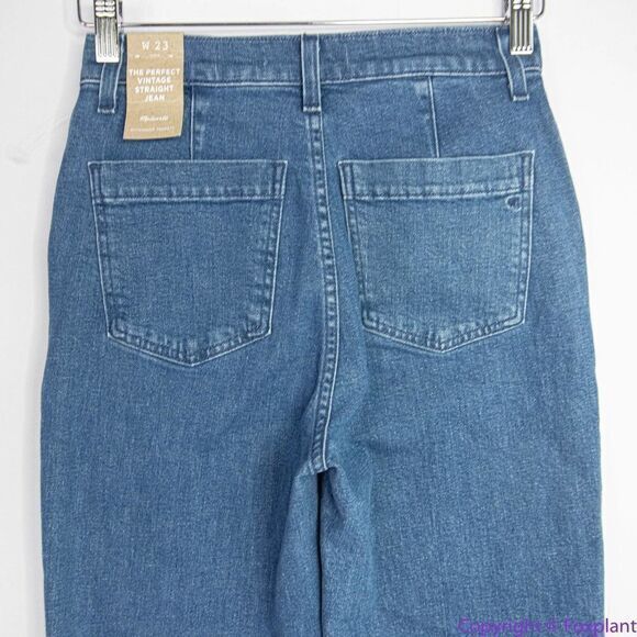 NEW Madewell Perfect Vintage Jean in Medium Indigo Wash: Seamed Edition, 23 - Picture 10 of 16